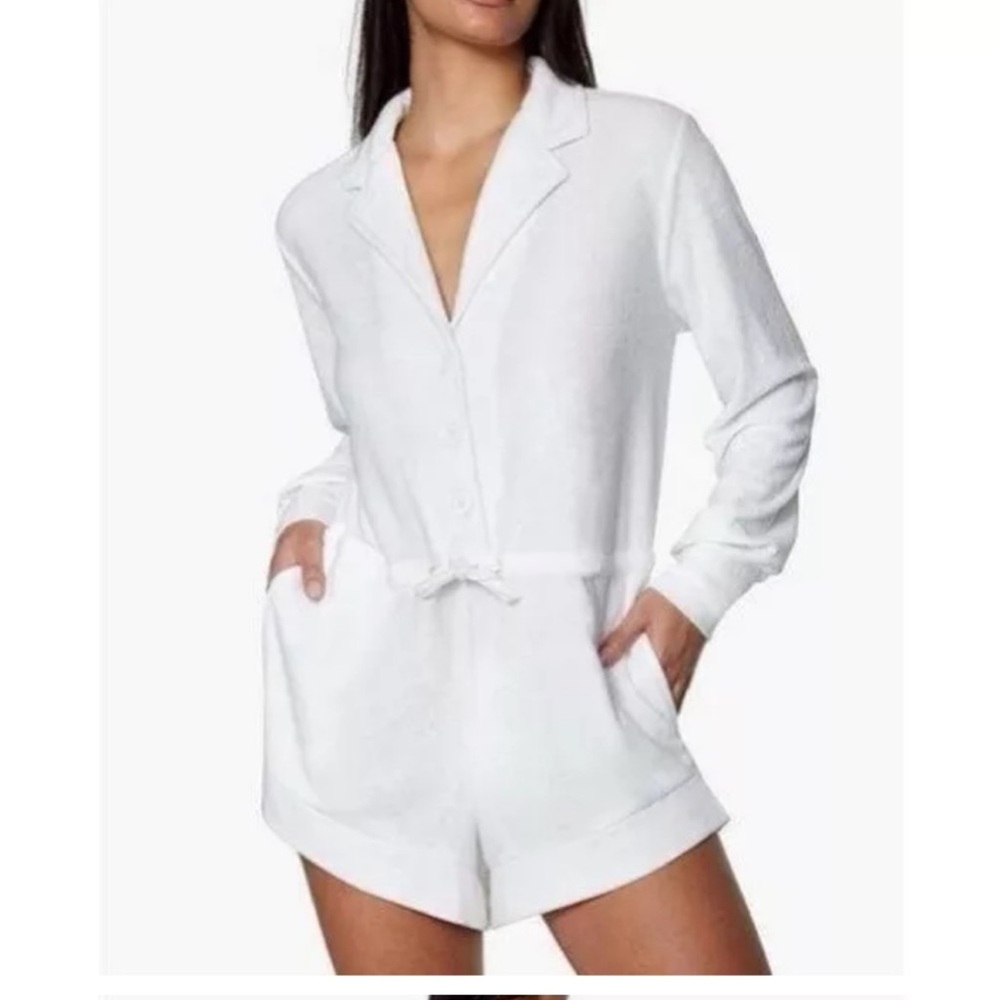 WeWoreWhat Women's Terrycloth Romper